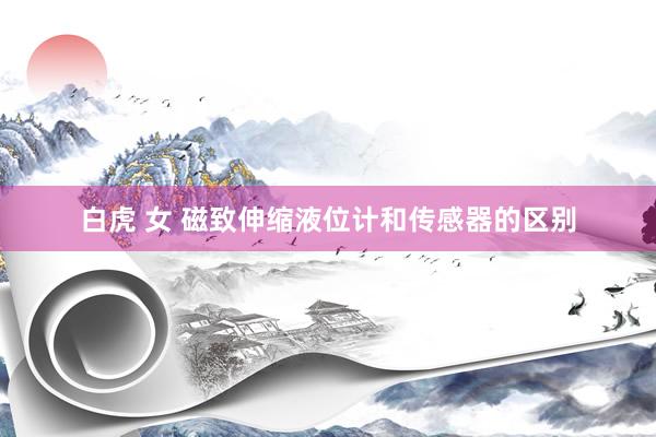 白虎 女 磁致伸缩液位计和传感器的区别