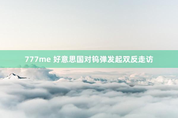 777me 好意思国对钨弹发起双反走访